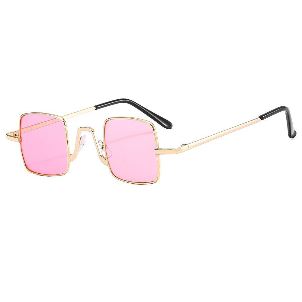 Vintage Square Sunglasses Women Men Retro Brand Mirror Sun Glasses Female Metal Frame Fashion Candy Color  Feminino
