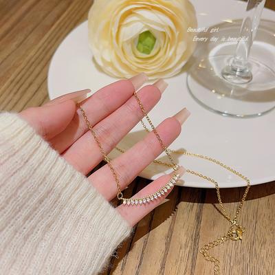 Hot Accessories Temperament Luxury Clavicle Chain Design Sense Niche Pendant Fashion Personality Double Fishtail Necklace Jewelry Woman