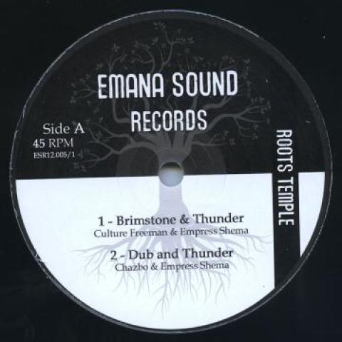 

12inch Record CULTURE FREEMAN, EMPRESS SHEMA; CHA - Brimstone & Thunder; Dub & Thinder ESR12005 Emana Sound 2017 Europe Reggae, Ska & Dub