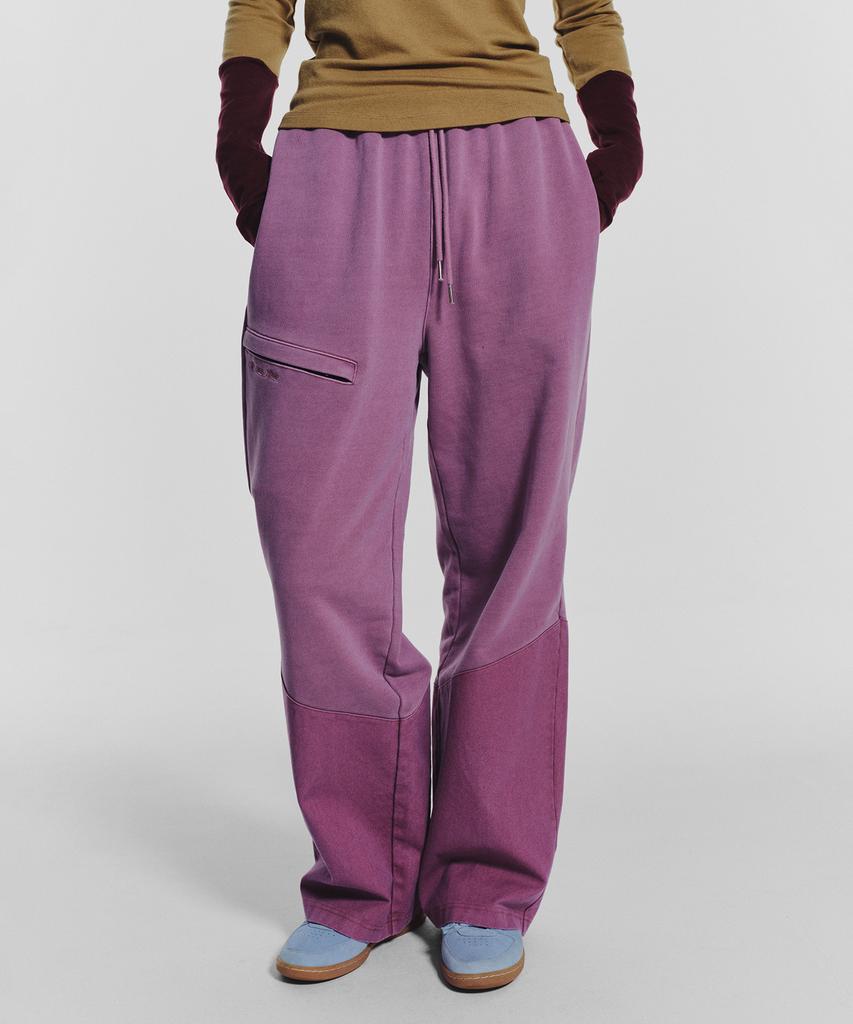 Minasu Pocket Point Cotton Track Pants_Pink
