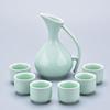 Retro Chinese Ceramic Yellow Wine Decanter Set