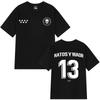 Rapper NATOS WAOR 13 T Shirt Fashion Hip Hop Vintage T Shirt Mens Women Clothing pure Cotton Summer Tshirt Streetwear Top