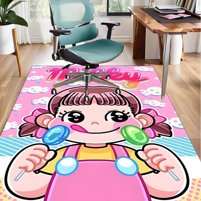 Floral Milk Celebration  Office Rug Chair Mat, Game Carpet, Suitable for Front Door, Bedroom, Living Room, Desk, Holiday Gift