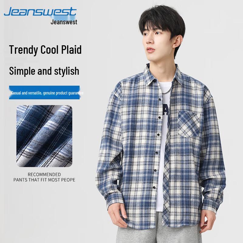 Jeanswest Men's Casual Plaid Shirt