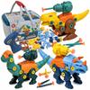 Dinosaurs For Screwing Unscrewing Set of 3 Figures With Dart Launchers