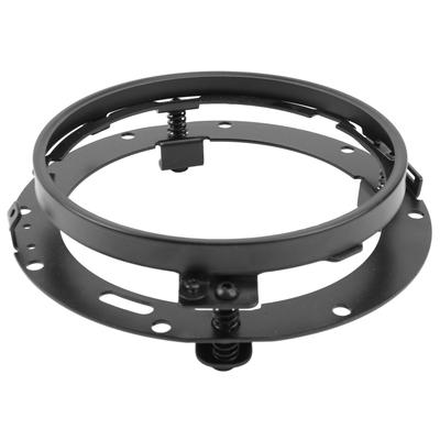 7palcový držák LED světlometů, černý, ozdobný kroužek pro motocyklové světlomety pro Glide Black