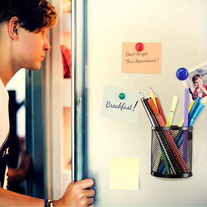 Magnetic Iron Storage Basket - Semi-Circle Pen Holder & Organizer for Home and Office, Craftsmanship, Storage Box