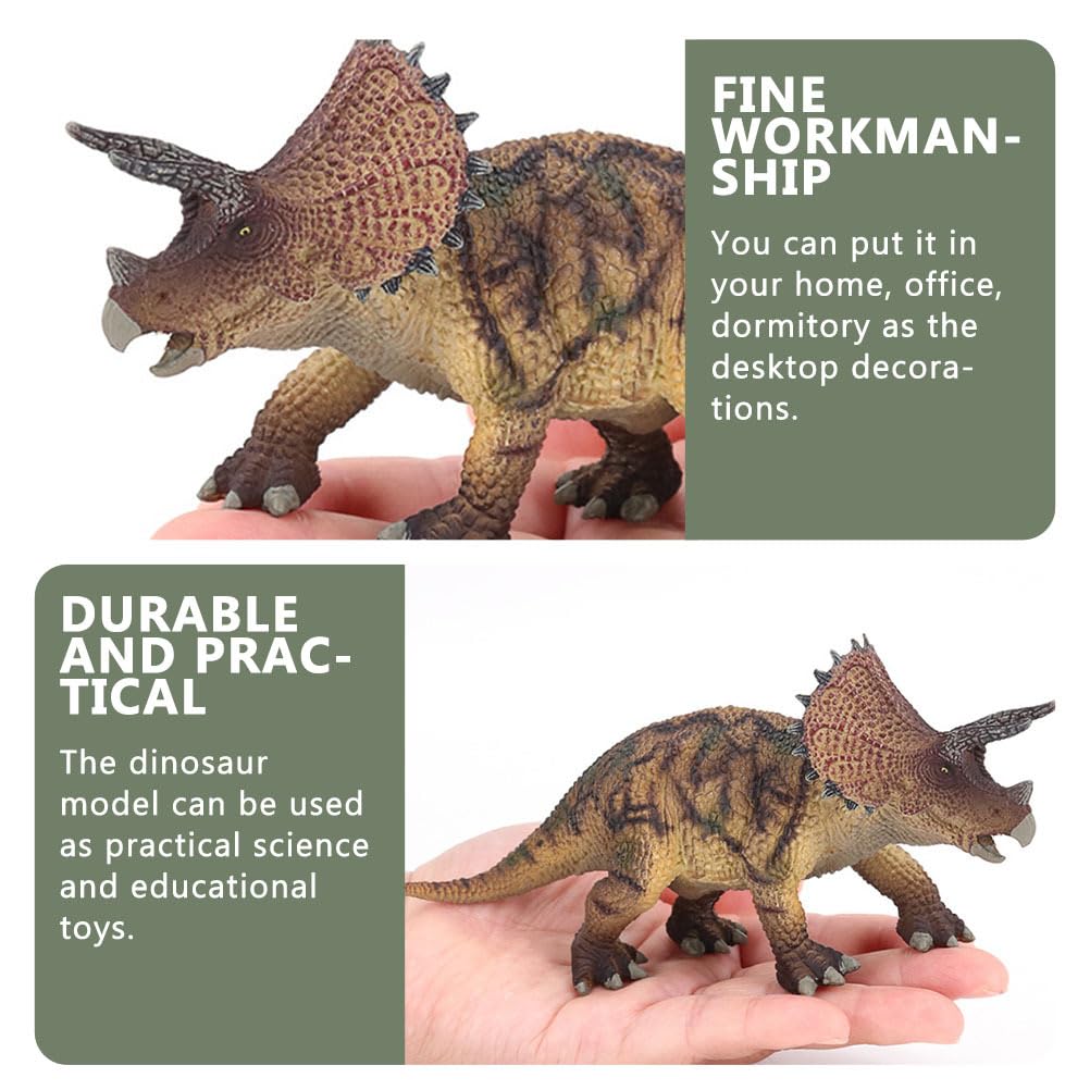 Lurrose Dinosaur Triceratops Durable Plastic Perfect Birthday Gift for Boys and Kids Toy, Model, Figure,