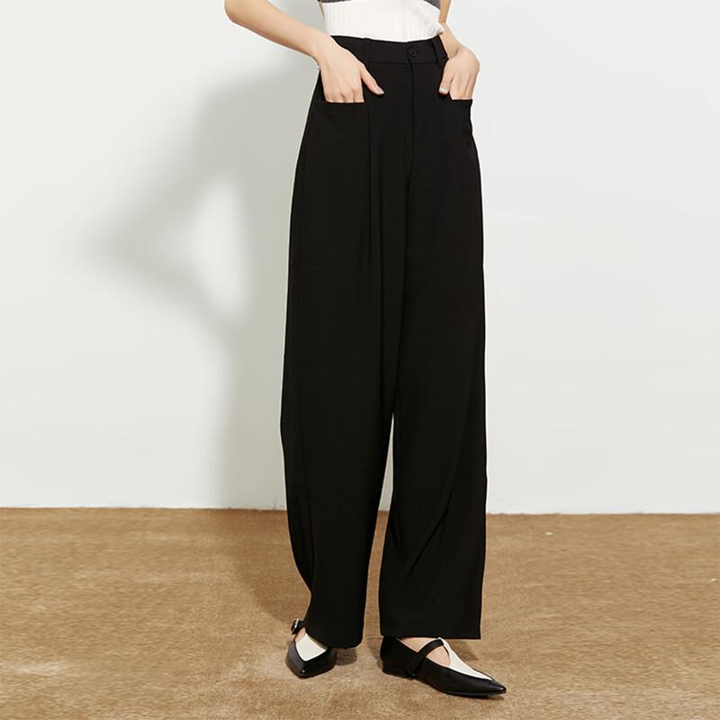 Women's High-Waist Straight Leg Casual Trousers
