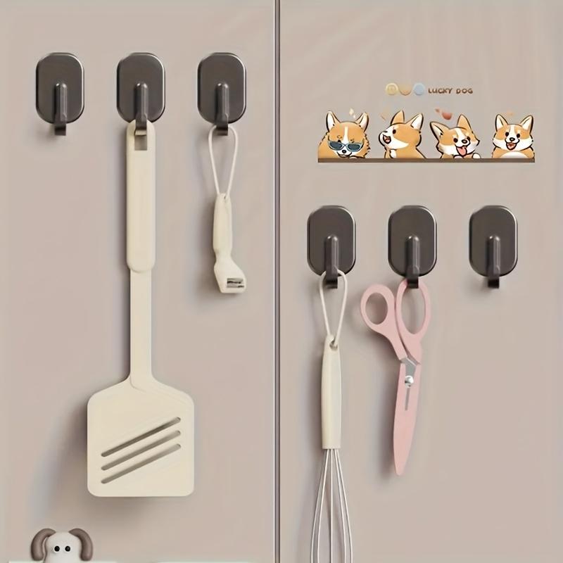 [Magnetyczne haczyki kuchenne] 4 szt. Haczyki magnetyczne na lodówkę, piekarnik, mikrofalówkę - Naścienne haczyki do przechowywania w kuchni z mocnym uchwytem, trwały plastik