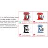 Dough Hook & Flat Beater Attachments for KitchenAid 4.5 QT Tilt-Head Stand Mixer, All Parts Dishwasher Safe