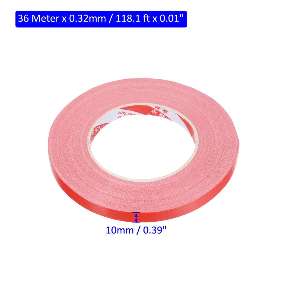 M METERXITY Ping Pong Edge Tape Fiber Cloth Protective Tape Accessories Used To Cover Racket Edges 118ft X 0.4" Red