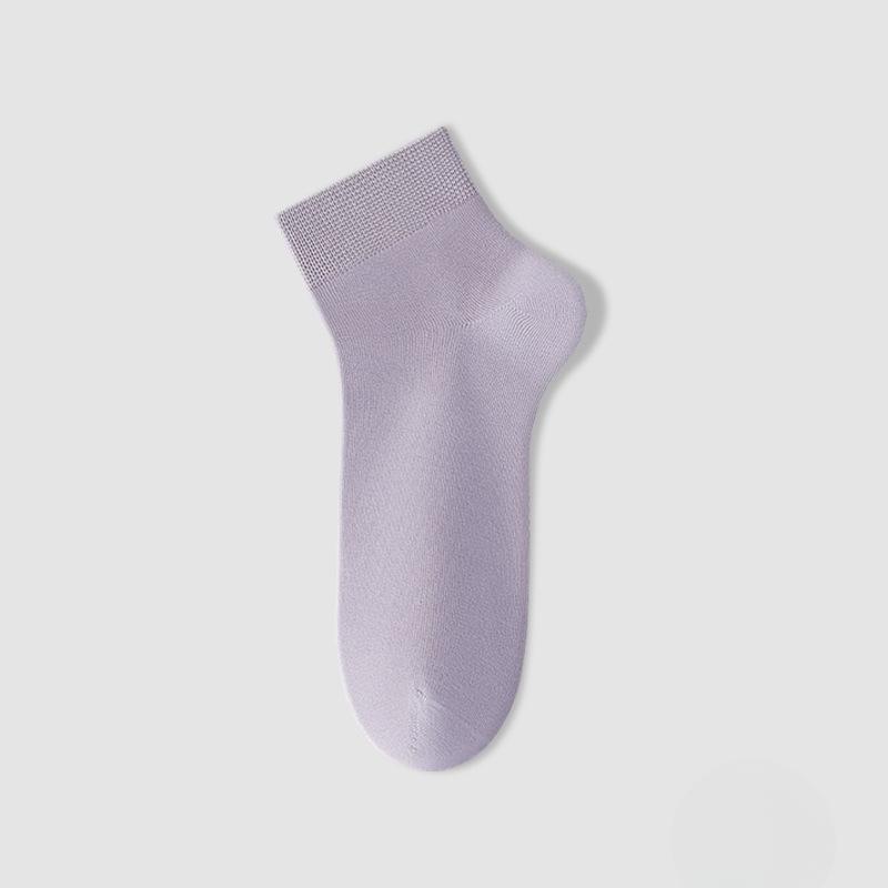 Female Spring and Summer Cotton Sweat Absorbing Antibacterial Deodorant Boneless Tube Socks