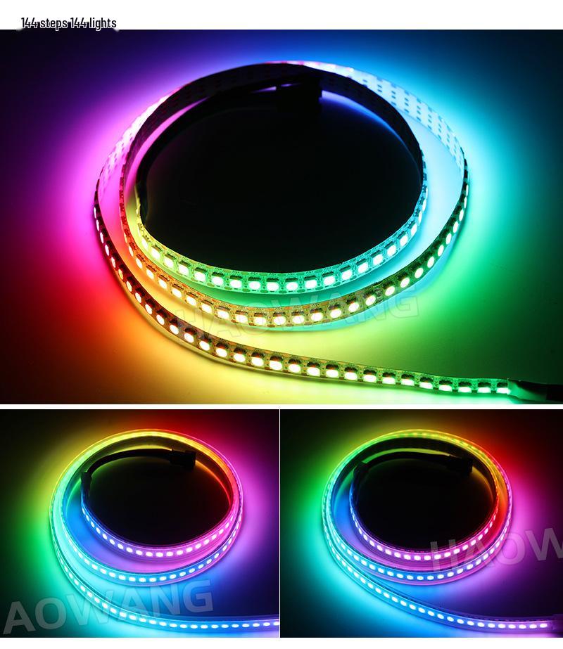 WS2813 Dream Color 5050 RGB LED Strip with Built-in IC Driver and Breakpoint Resume, DC5V