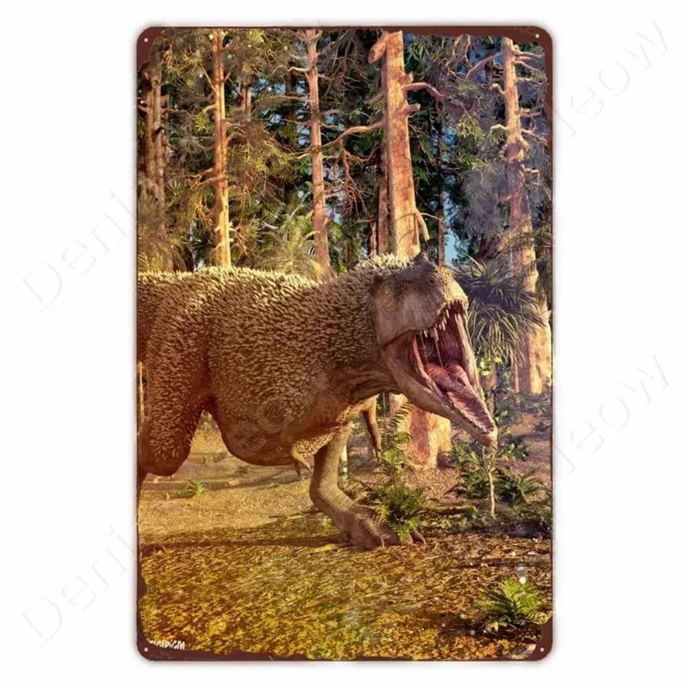 Dinosaur Retro Metal Tin Sign Wall Decor 20x30cm