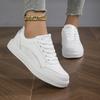 Spring/Autumn New Round Toe Flat Bottom Fashion Sports Vulcanized Shoes Increased Anti-Slip Comfortable Women's Casual Shoes