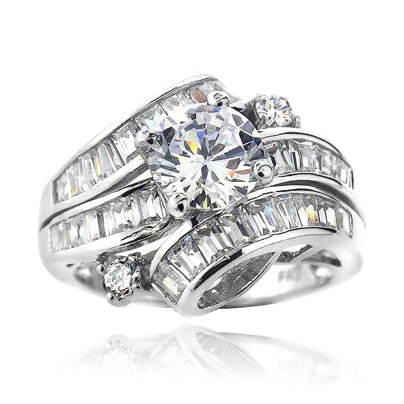 

Huitan Luxury Proposal Engagement Rings Women Paved Brilliant Cubic Zirconia Crystal Fashion Rings Modern Female Zircon 2023 10