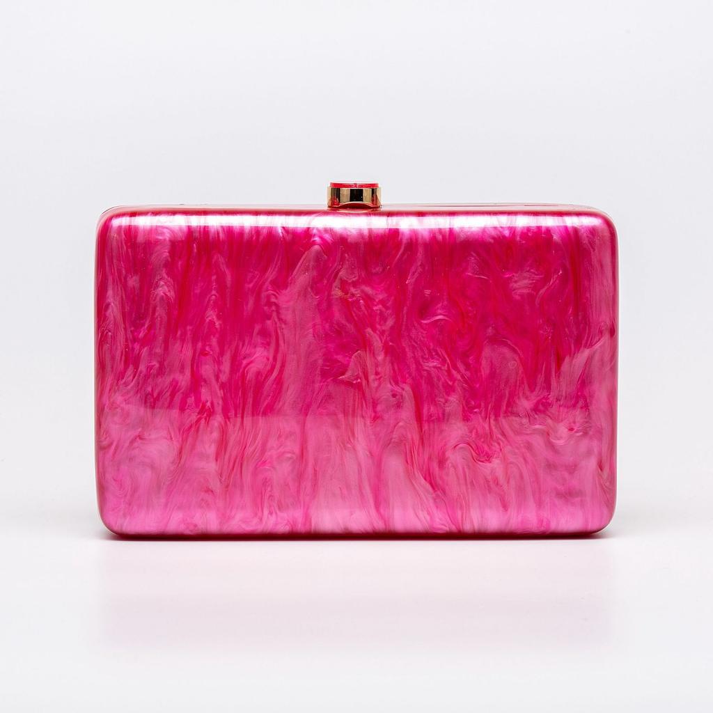 Women'S Shoulder Oblique Span Bag, Special-Shaped Shell Acrylic Bag, Fashion Wedding Dinner Clutch Bag