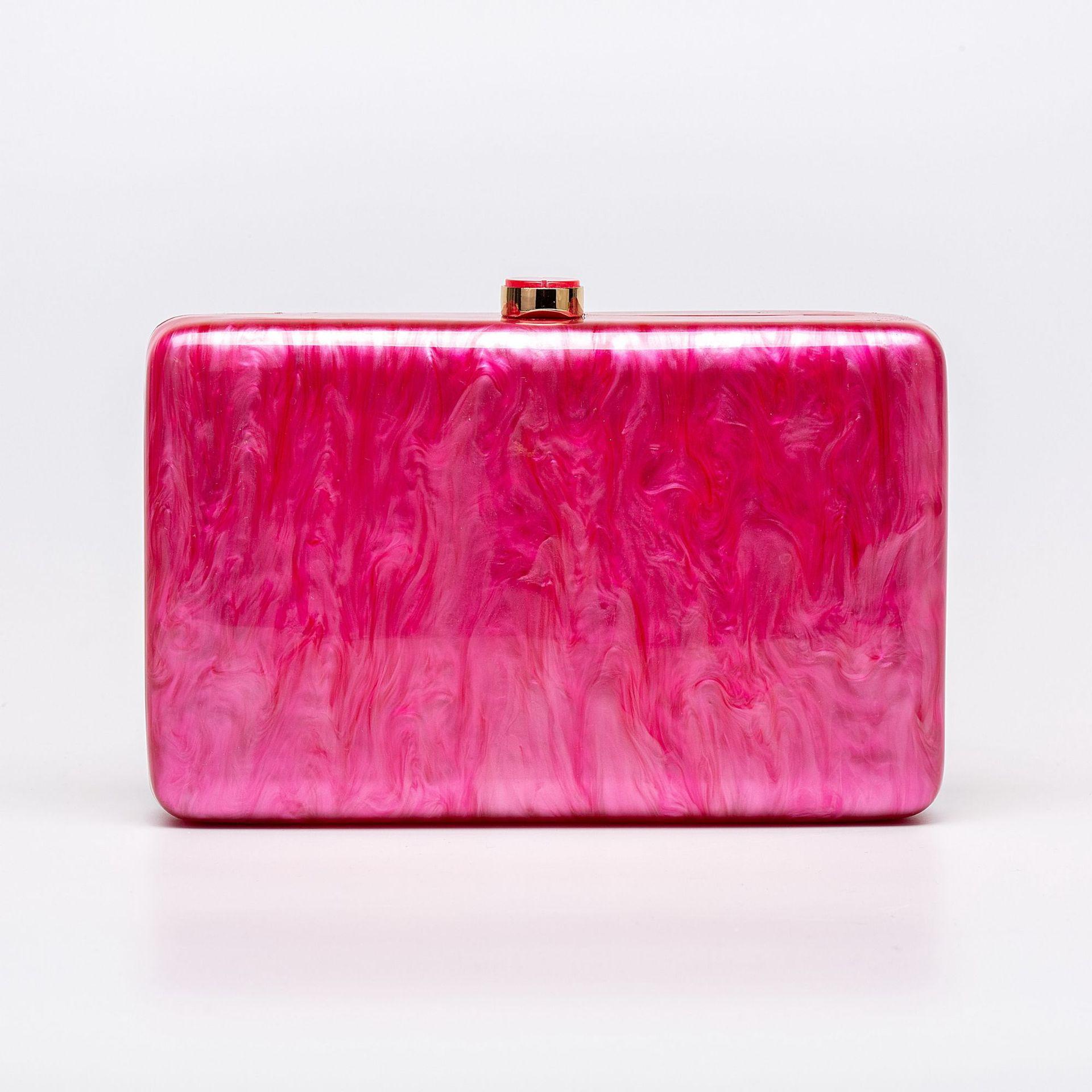 

Women S Shoulder Oblique Span Bag, Special-Shaped Shell Acrylic Bag, Fashion Wedding Dinner Clutch Bag розы красного