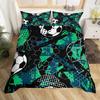 Ice Hockey Duvet Cover Hockey Sports Event Comforter Cover For Boys Girls Eat Sleep Hockey Winter Sports Hobby Bedding Set