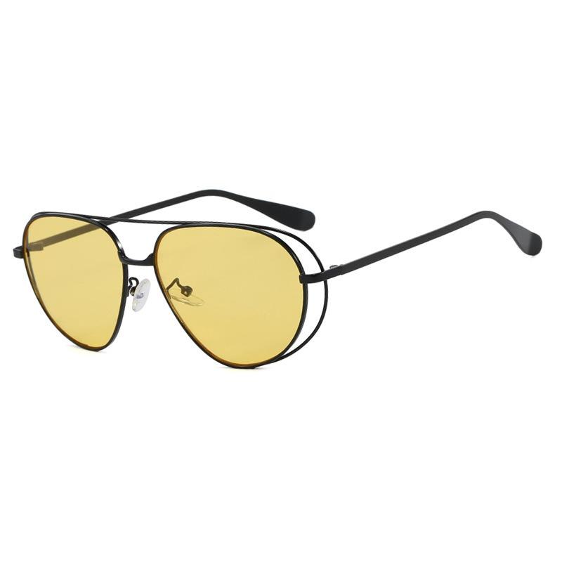 Double Beam Toad Hollow Sunglasses Fashion Pilot 2026 New Sunglasses Anti UV Sunglasses for Women