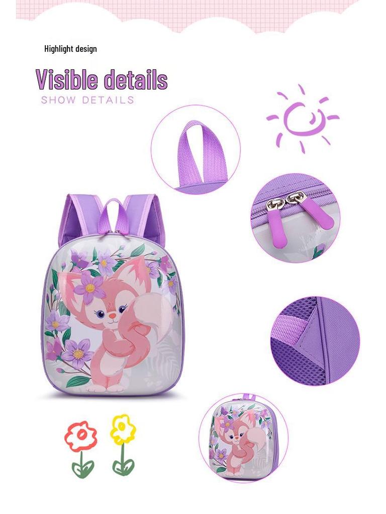 Adorable Cartoon Hard Shell Backpack for Kids Ages 3-7