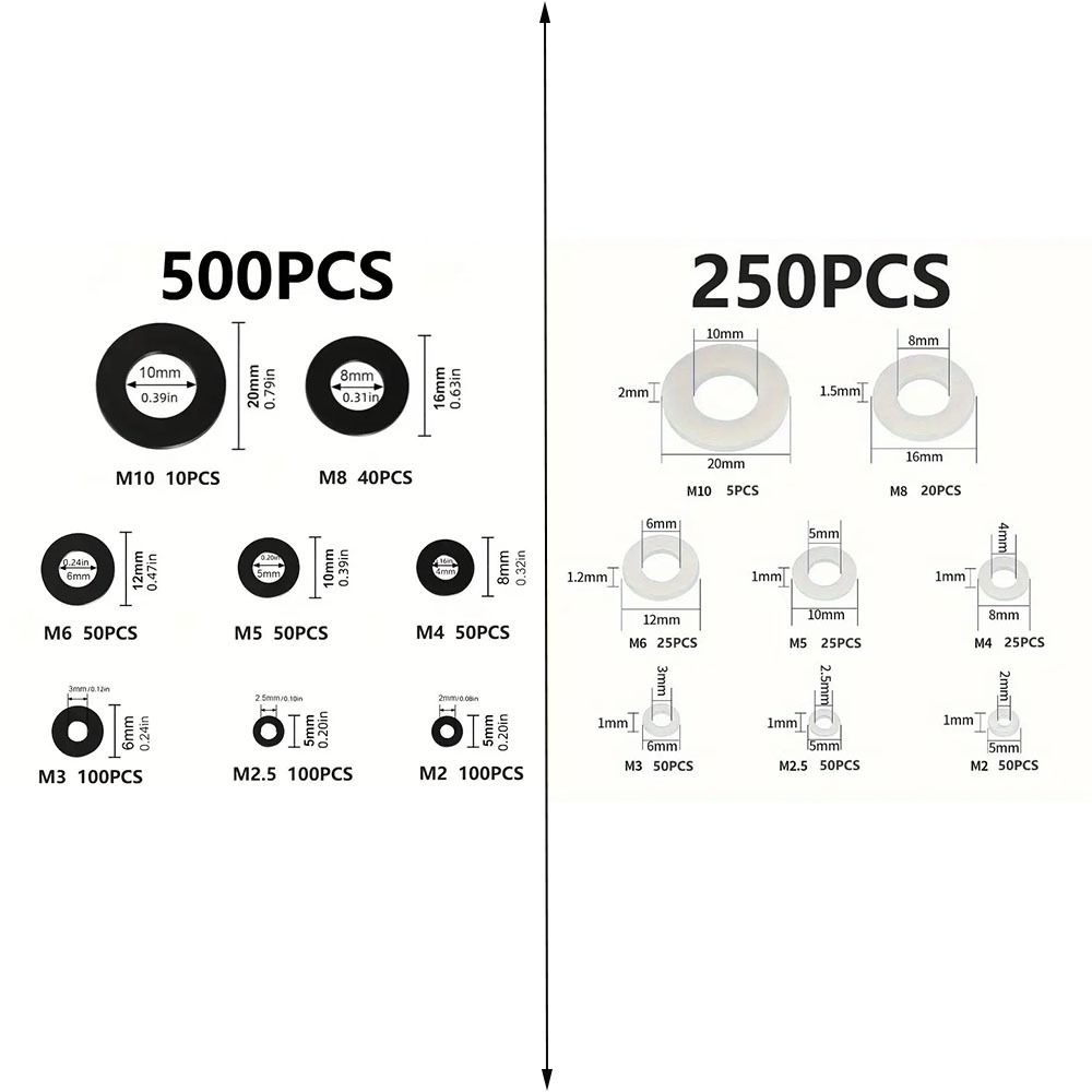 Waterproof Sealing Gaskets Flat Ring Rubber Gaskets Gaskets Assortment Kit  Plumbing Pipe Repair