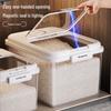 Large Rice and Flour Storage Bin: Sealed, Insect-Proof, Moisture-Proof, Food-Grade.