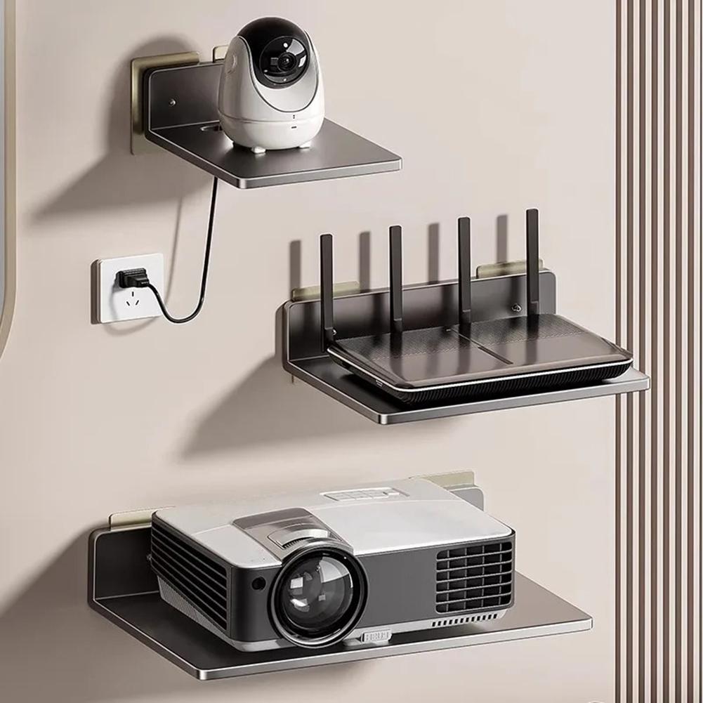 Sturdy Multi functional Rack for Electronics Store Your Router Projector & DVD Player Safely Reliable Carbon Steel