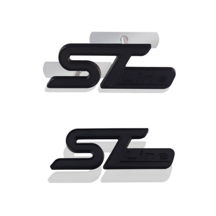 3D ST LINE Grille Emblem METAL Rear Trunk Car Badge sticker For Ford Focus x 2 3 FIESTA Kuga ESCAPE Vignale Mondeo EcoBoost