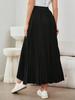 Women's Elegant A-Line Umbrella Skirt Polyester Midi Dress