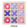 Wooden Tic-Tac-Toe Educational Game for Kids - Enhance Logical Thinking and Enjoy Entertaining Battles