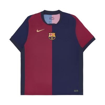 Nike Dri-Fit F.C.. Barcellona 2024/25 Serie Stadio Maglia Home Traspirante Confortevole Manica Corta da Calcio Uomo Top FN8797-455