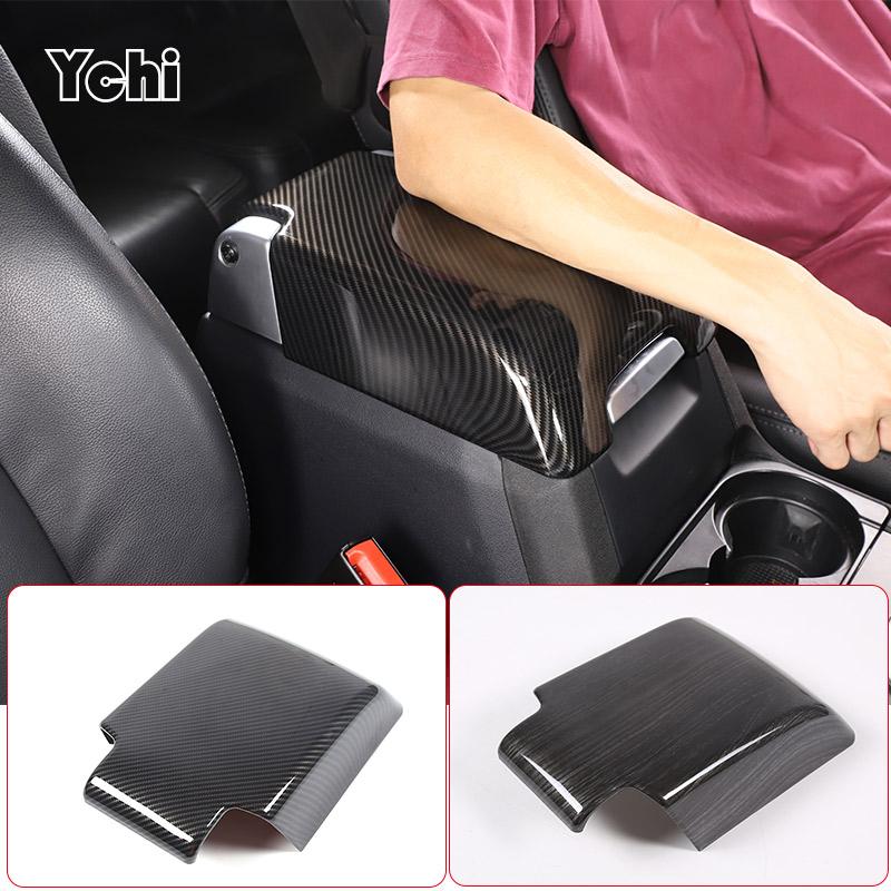 ABS Carbon fiber Car Inner Armrest Box Storage Box Decorative Cover Trim For Land Rover Discovery 3/4 2004-2016 Car Accessories