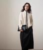 Women's Stand Collar 100% Wool Thickened Zipper Cardigan - Loose, Fashionable Autumn/Winter Knitwear Sweater.