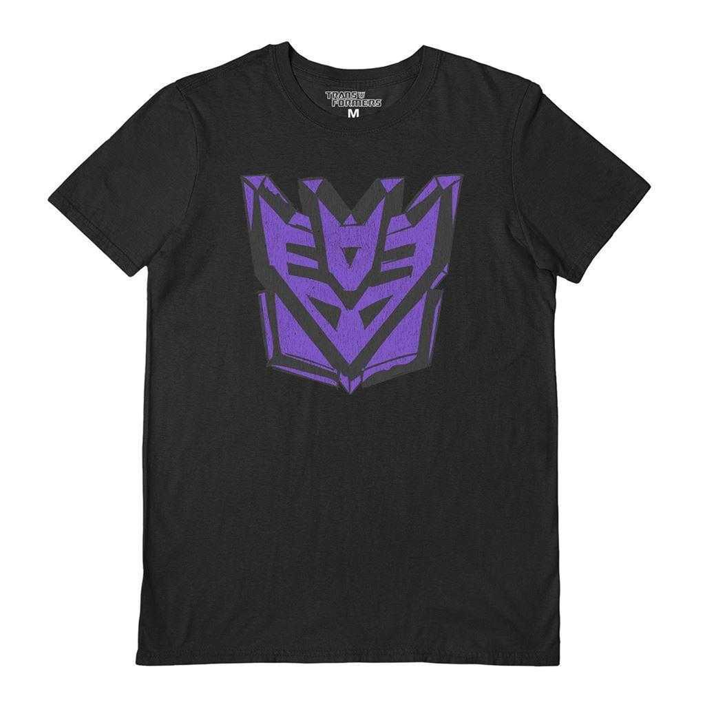 Transformers Unisex Adult Decepticons Distressed Logo T-Shirt