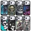 Skull Space Hair Phone Case For Apple iPhone 17 air 16 Pro Max 15 Pro Max 14 13 12 11 Mini Back Cover