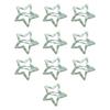 10pcs Stylish Lattice Star Hairpin Colorful Hair Clip Casual Wear Hair Barrettes for Teenagers and Children