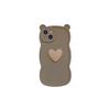 Bear Ears 3D Heart Compatible with iPhone 16 Pro Max Apple 17 Phone Case 15/14 Matte Soft Case