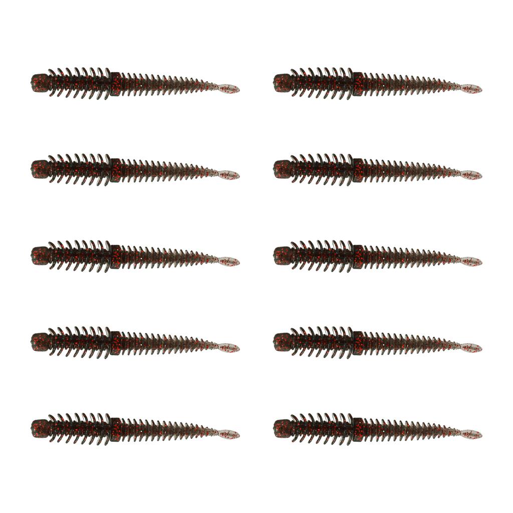 10pcs Soft Lure Worm Artificial Baits Wobblers 8.5/7.5/6.5cm Topwater Floating Fishing Lure for Trout Fishing Swimbait