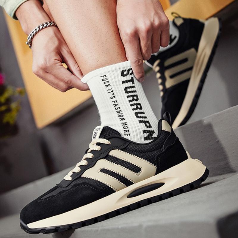 Spring New Men's Running Shoes Lightweight Flat Walking Shoes 2025 All-match Fashion Casual Shoes Outdoor Designer Tenis Hombre