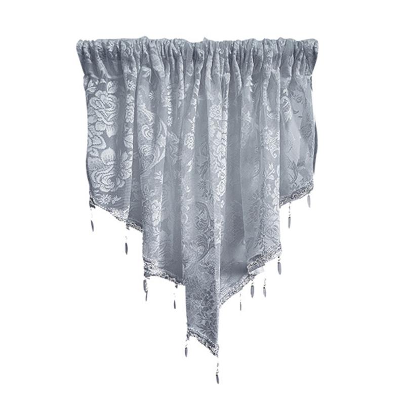 

Оконные полупрозрачные шторы Блэкаут Кружевные занавески Моментальные монтажные системы Светофильтрующие дизайны Украшение гостиной светло-серый