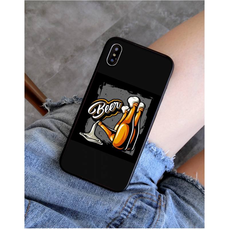 YNDFCNB for man beer mug with foam Phone Case for iphone 11 12 Mini Pro Max X XS MAX 6 6s 7 8 Plus 5 5S 5SE XR SE2020