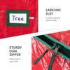 Storage Bag for 9 Ft Artificial Christmas Trees - Plastic, Waterproof - Strong Handles, Labeling Card Slot
