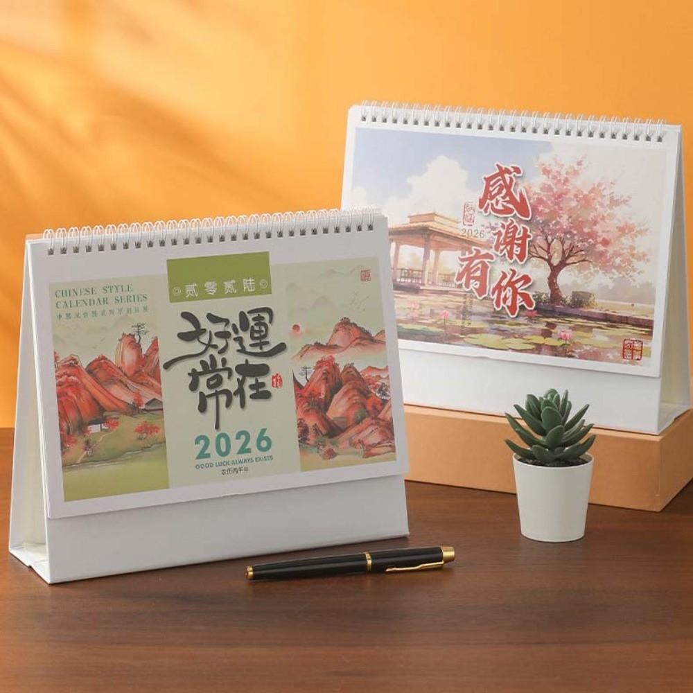 Chinese New Year Style 2026 Desk Calendar Month Date Display Monthly Planner Office Use