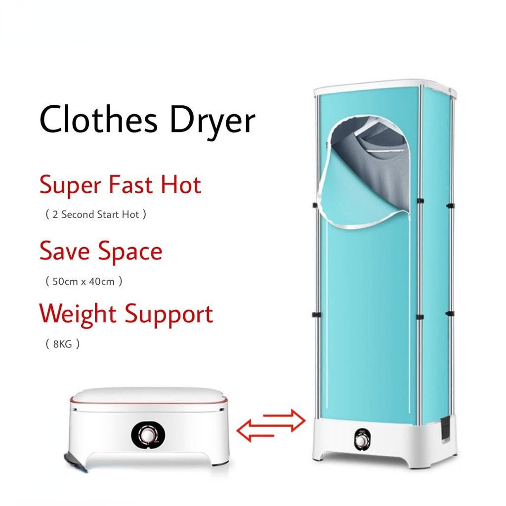 900W Katlanabilir Mini Çamaşır Kurutma Makinesi Ev Tipi Yurt Taşınabilir Hızlı Kurutma Makinesi Akıllı Zamanlayıcı ile