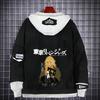 Tokyo Revengers Anime Denim Jacket Fake Two-piece Hoodie Men Youth Streetwear