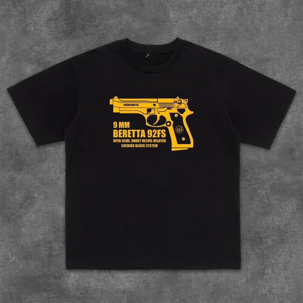 Mens SpringSummer Fashion Casual Unique Design Pattern Printed Cotton Round Neck Short Sleeve Personalized Tshirt