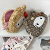 Sweet Cool Leopard Print Cat Pencil Case, Large Capacity Pen Bag Portable Cosmetic Bag, Kawaii Stationery Organizer For Students