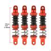 Oil Adjustable Damper Kit with Springs for RC Crawler Car, Compatible 1/10 SCX10 I II III